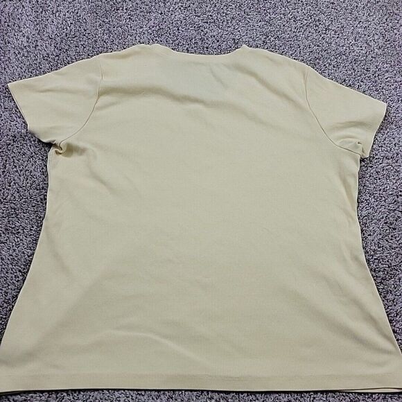 Eddie Bauer T Shirt Shirt Womens 2XL V Neck Short Sleeve Ribbed - Picture 6 of 8